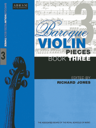 Book cover for Baroque Violin Pieces, Book 3