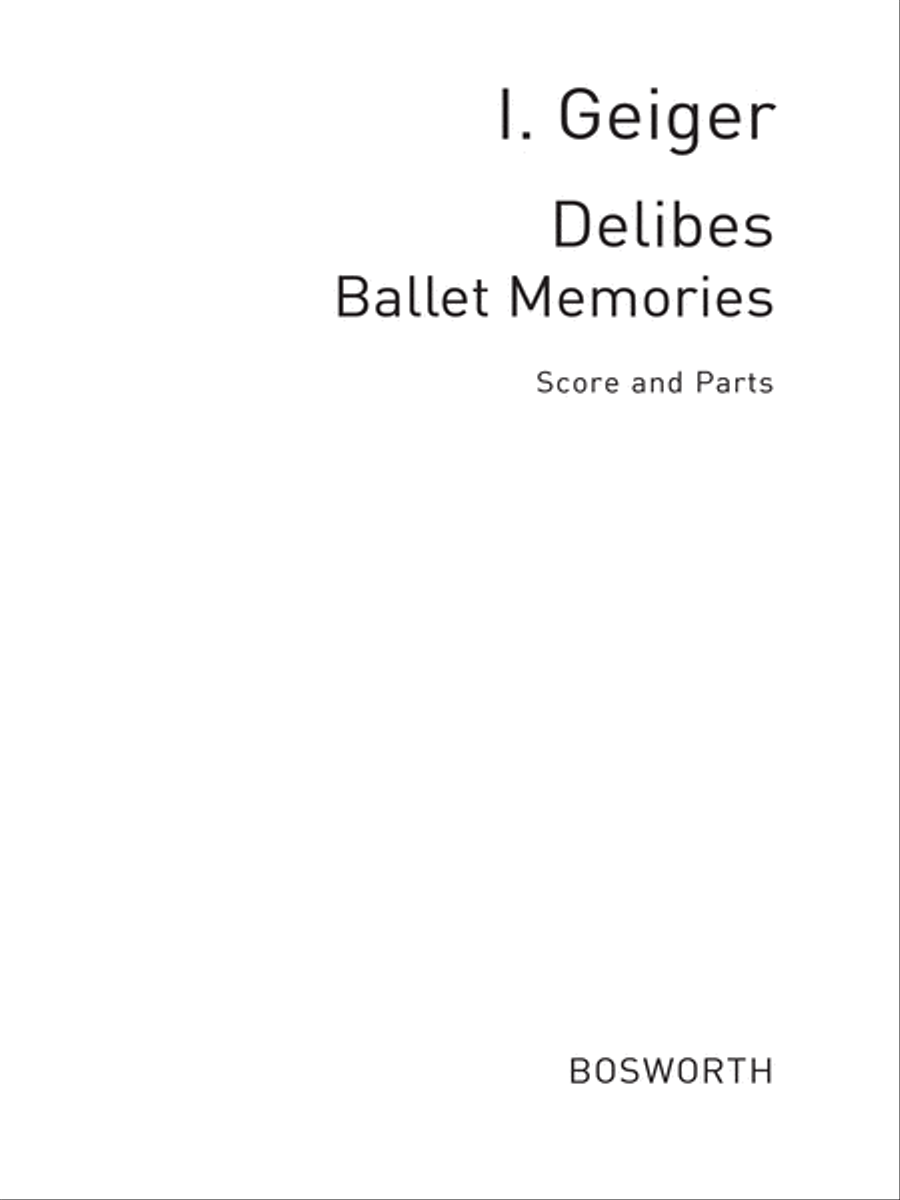Delibes Ballet Memories Orchestra scores gallery preview page 1