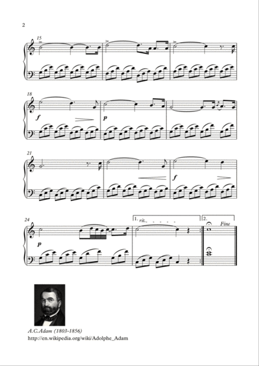 Christmas Carols piano Christmas Carols piano Piano Solo scores gallery preview page 6