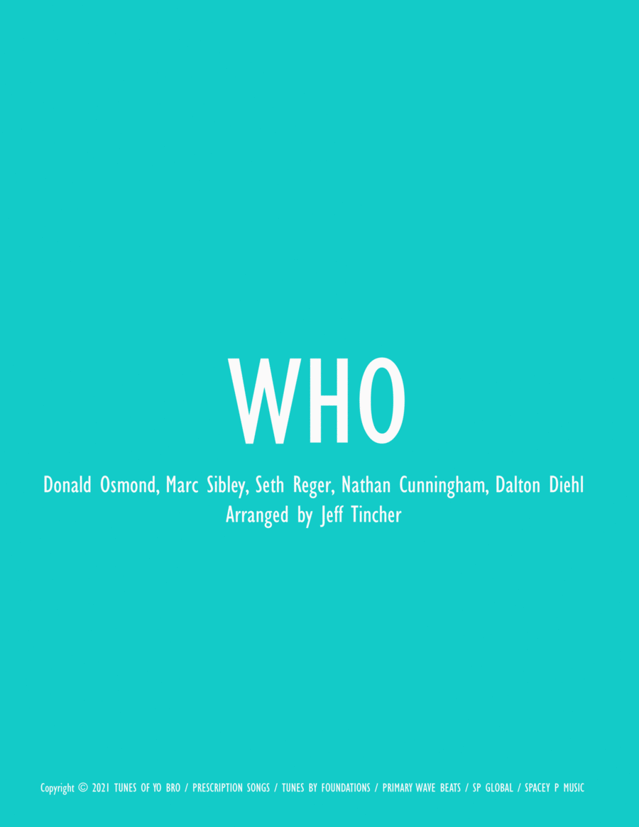 Who Voice scores gallery preview page 1