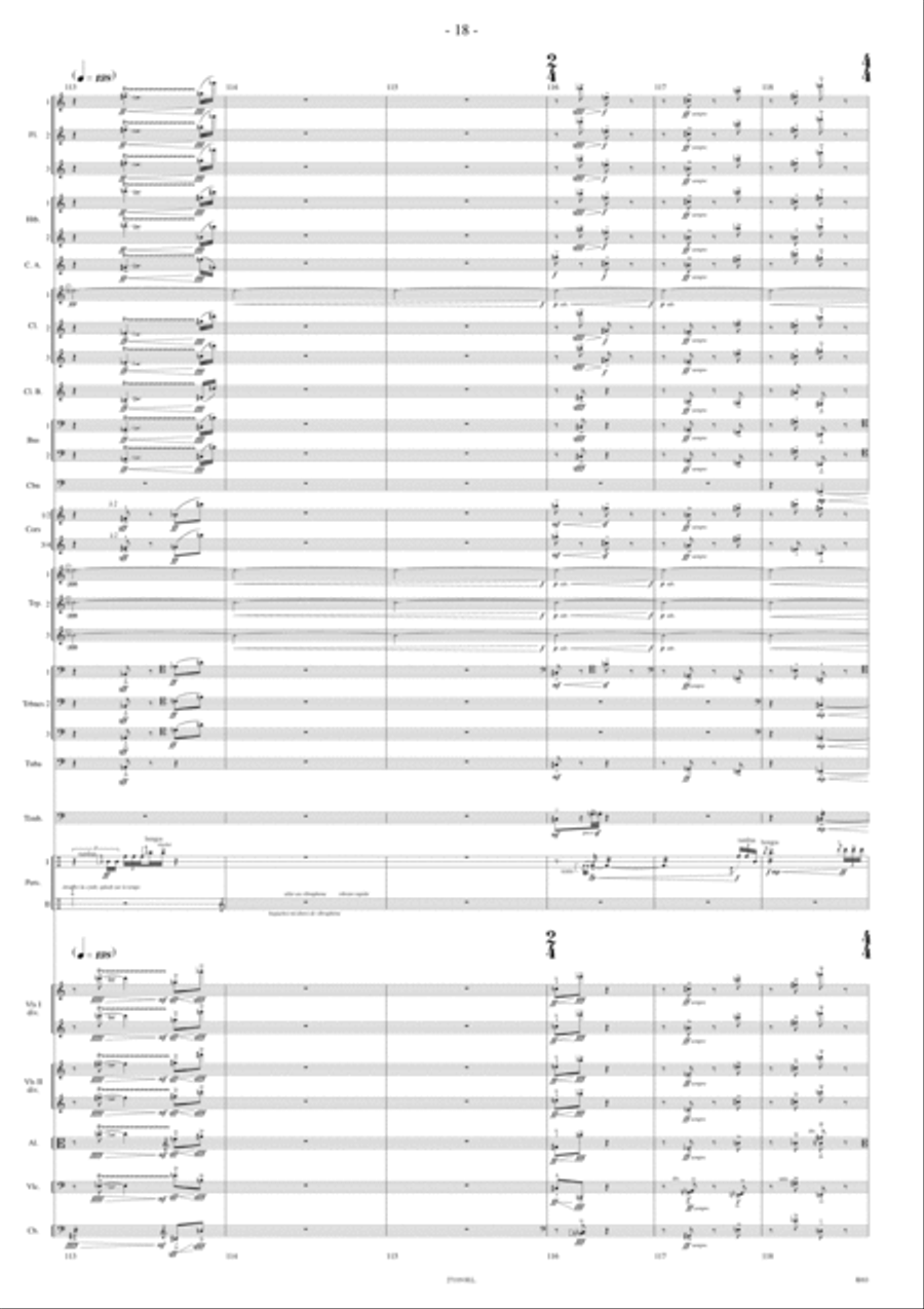 Lucifer D'Apres Pollock Orchestra scores gallery preview page 17