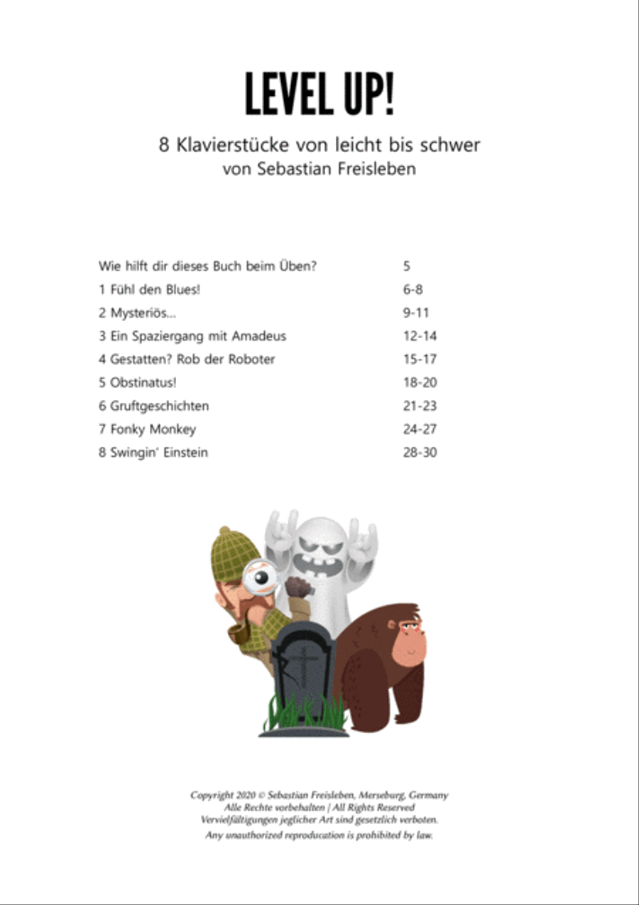 Level Up! 8 Klavierstücke von leicht bis schwer Easy Piano scores gallery preview page 2