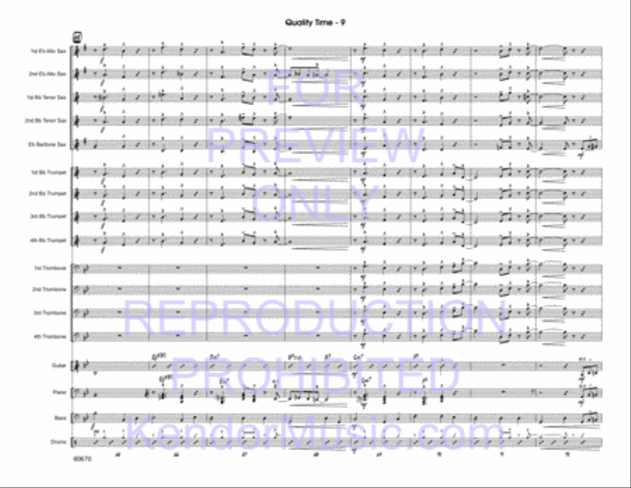 Quality Time Jazz Ensemble scores gallery preview page 10