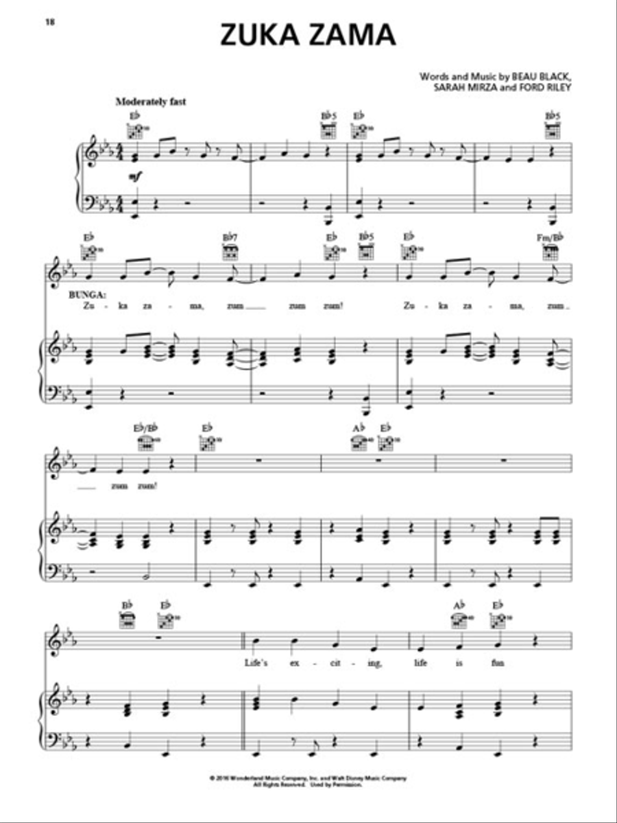 The Lion Guard Piano, Vocal, Guitar scores gallery preview page 5