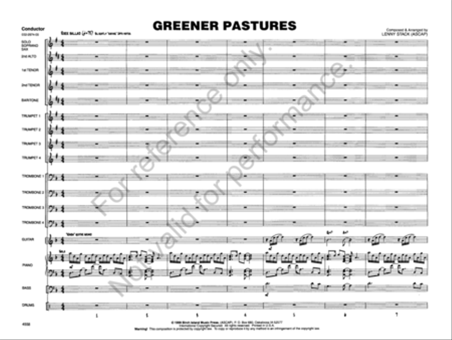 Greener Pastures Greener Pastures Jazz Ensemble scores gallery preview page 2