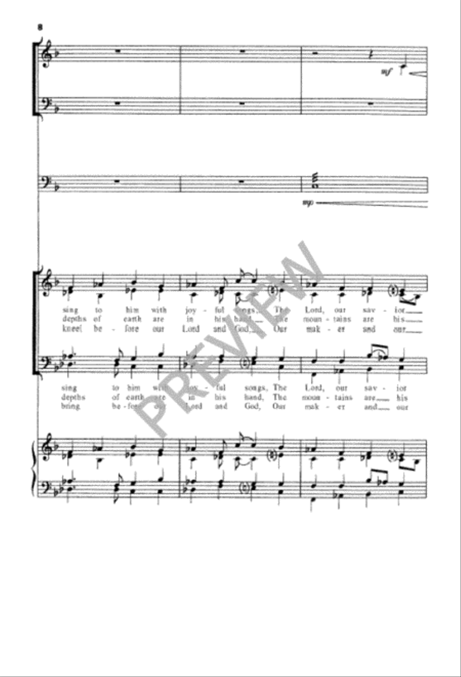 Go Up to the Altar of God 4-Part scores gallery preview page 8