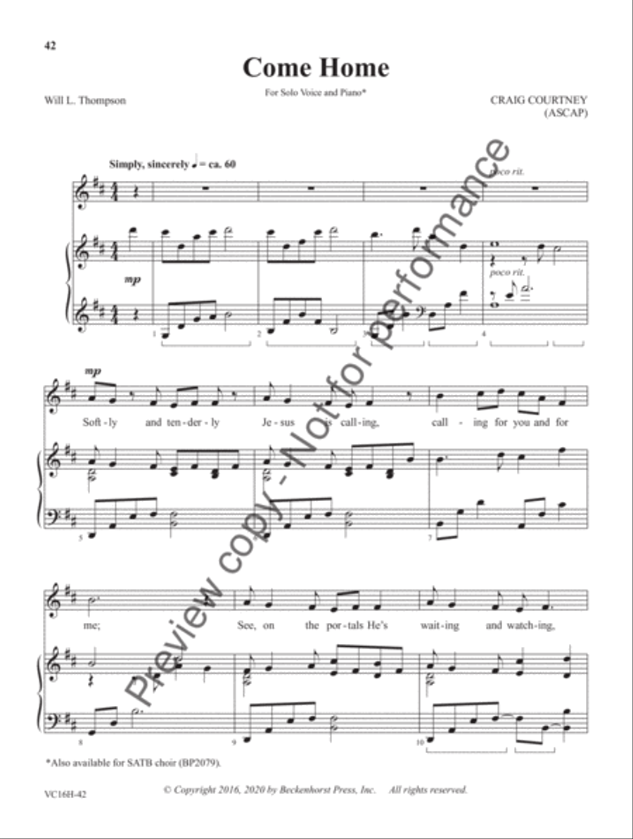 Songs for the Journey - High Voice High Voice scores gallery preview page 15