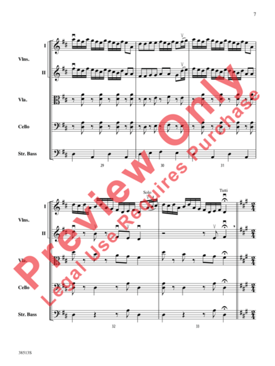 American Fiddle Triptych String Orchestra scores gallery preview page 8