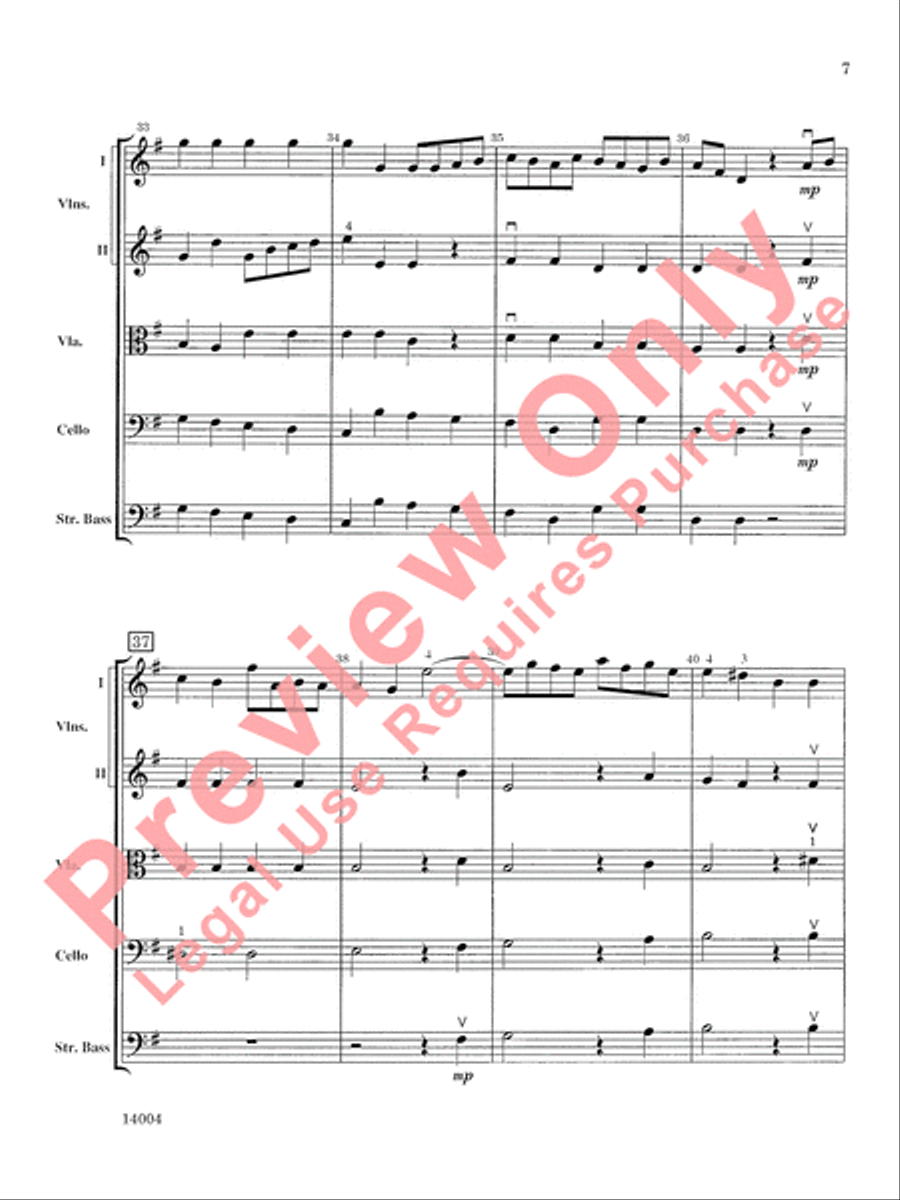 Symphony No. 4 String Orchestra scores gallery preview page 8