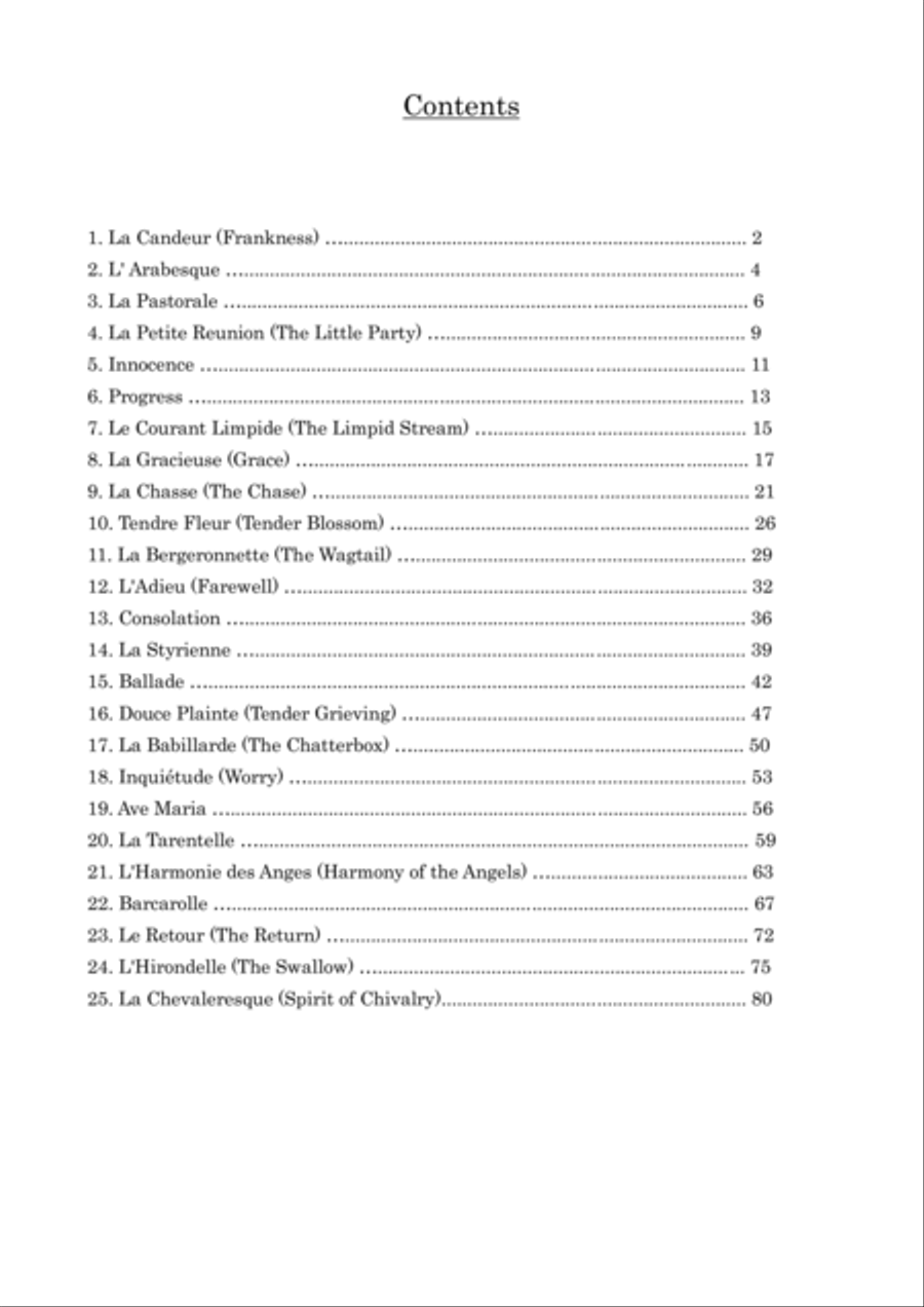 25 Easy and Progressive Studies Opus 100 for 2 pianos (Complete) by Friedrich Burgmüller Piano Method scores gallery preview page 2