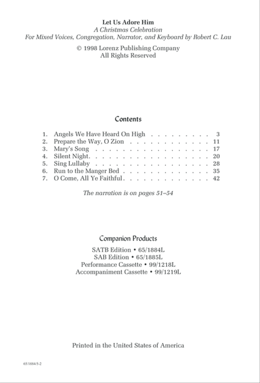 Let Us Adore Him Let Us Adore Him 4-Part scores gallery preview page 4