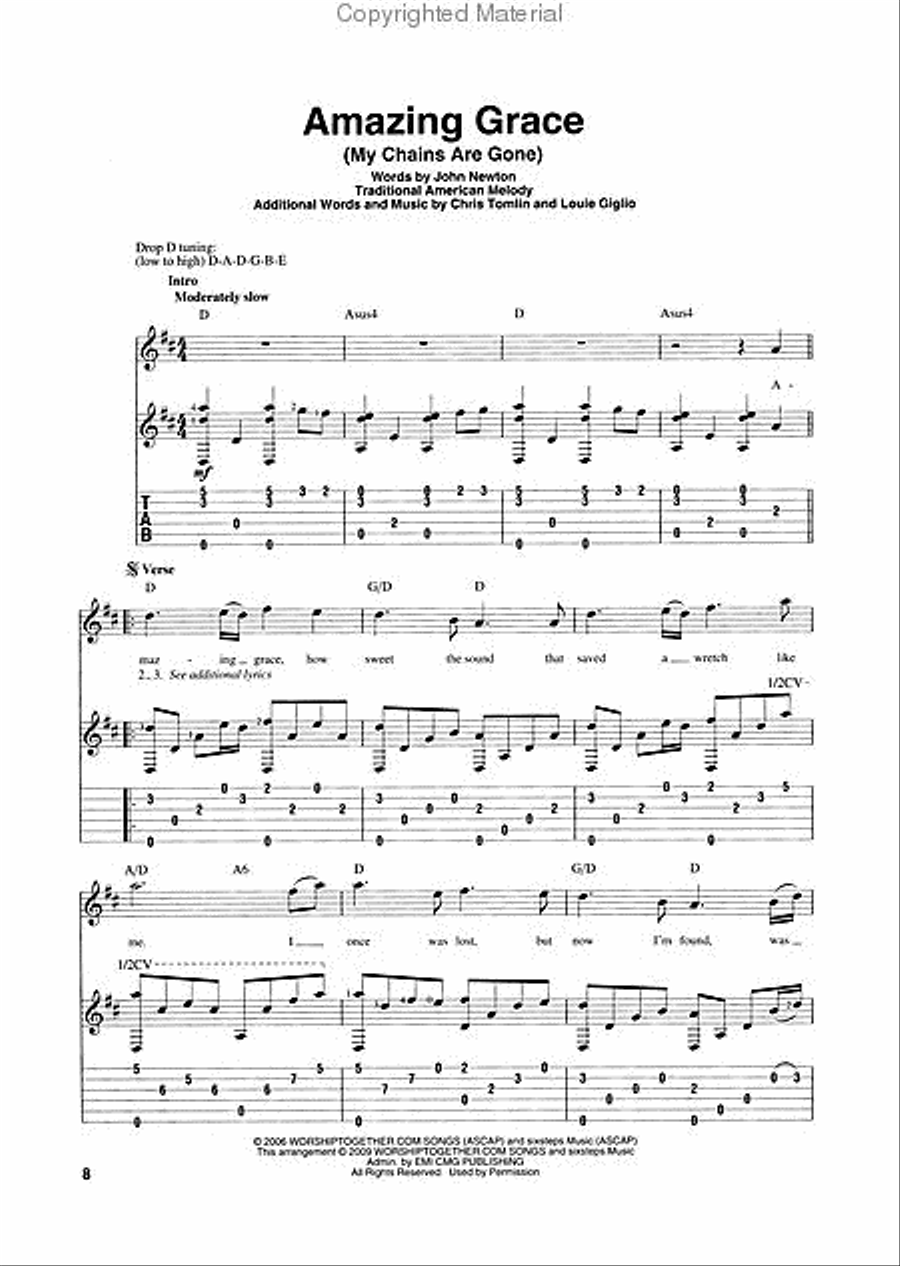 Fingerpicking Worship Fingerpicking Guitar scores gallery preview page 3