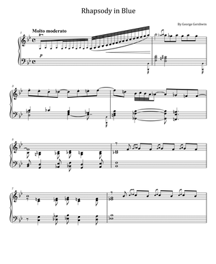 Rhapsody in Blue (Gershwin, George) - For Piano Solo