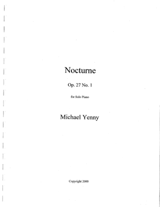 Nocturne, op. 27 no. 1