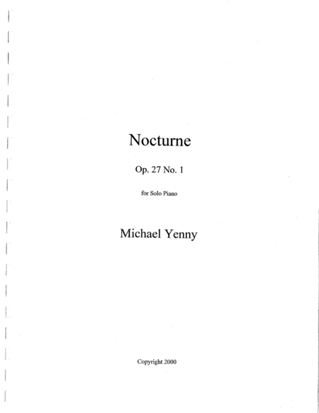 Nocturne, op. 27 no. 1 image number null