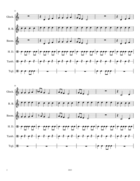 The Little Drummer Boy - Score Only image number null