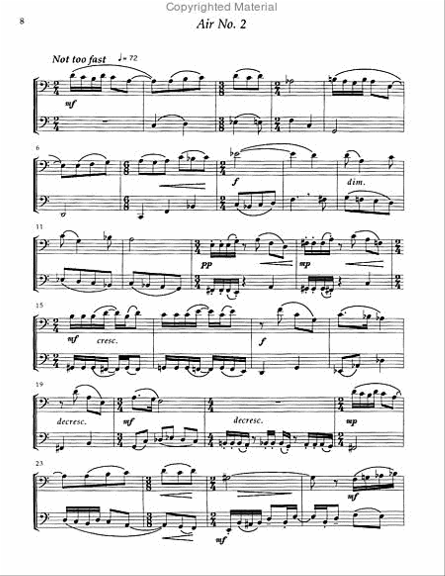 Airs and Dances Brass Duet scores gallery preview page 4