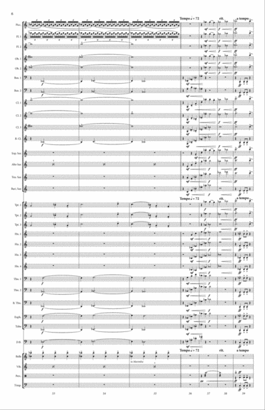 Mountain Hymns Concert Band scores gallery preview page 7