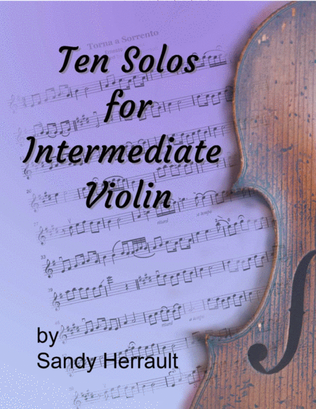 Book cover for Ten Solos for Intermediate Violin