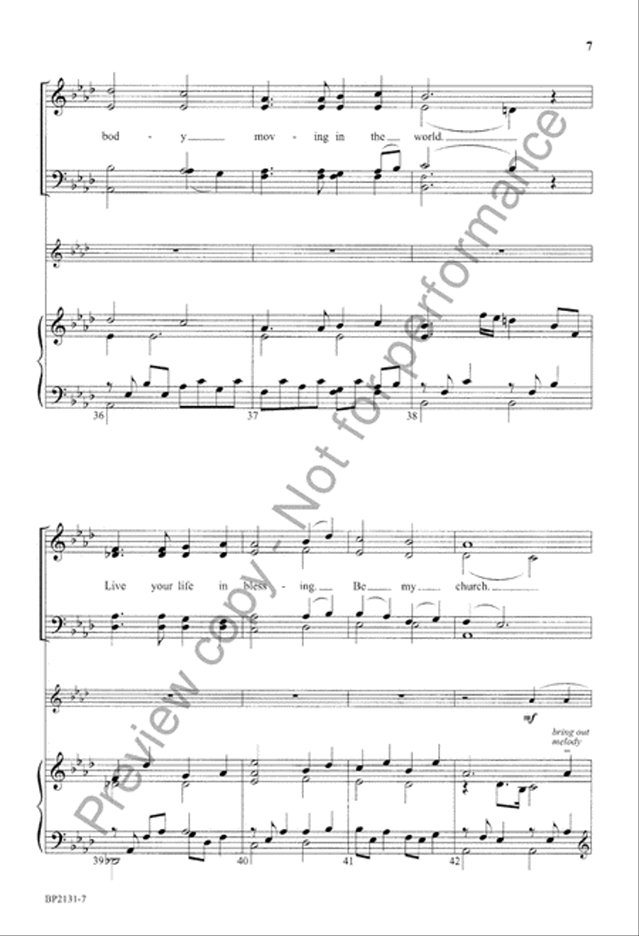 Be My Church Be My Church 4-Part scores gallery preview page 8
