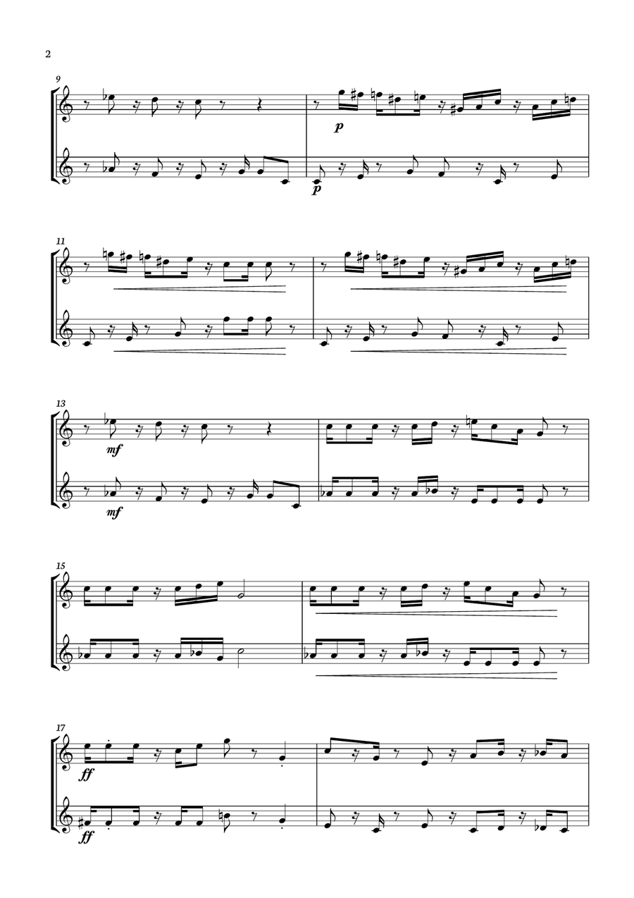 Super Mario Bros. Opus Score and Parts scores gallery preview page 2