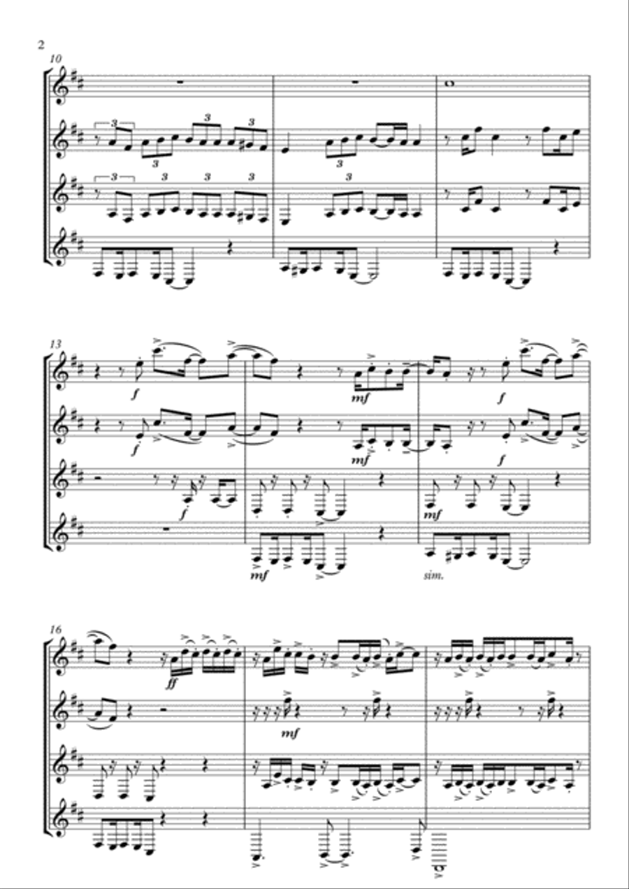 Worth It Worth It Woodwind Quartet scores gallery preview page 2