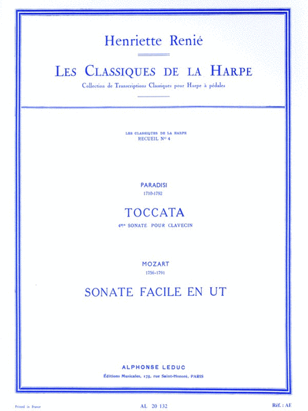 Les Classiques de la Harpe – Volume 4