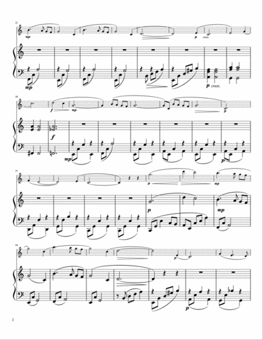 Moon River Flute Solo scores gallery preview page 3