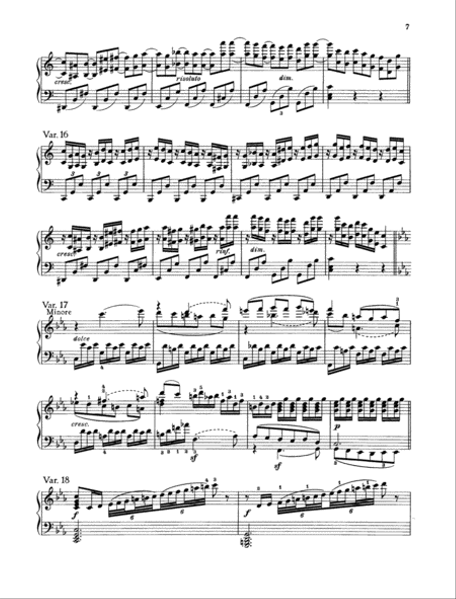 32 Variations on an Original Theme C minor, WoO 80 Piano Solo scores gallery preview page 6