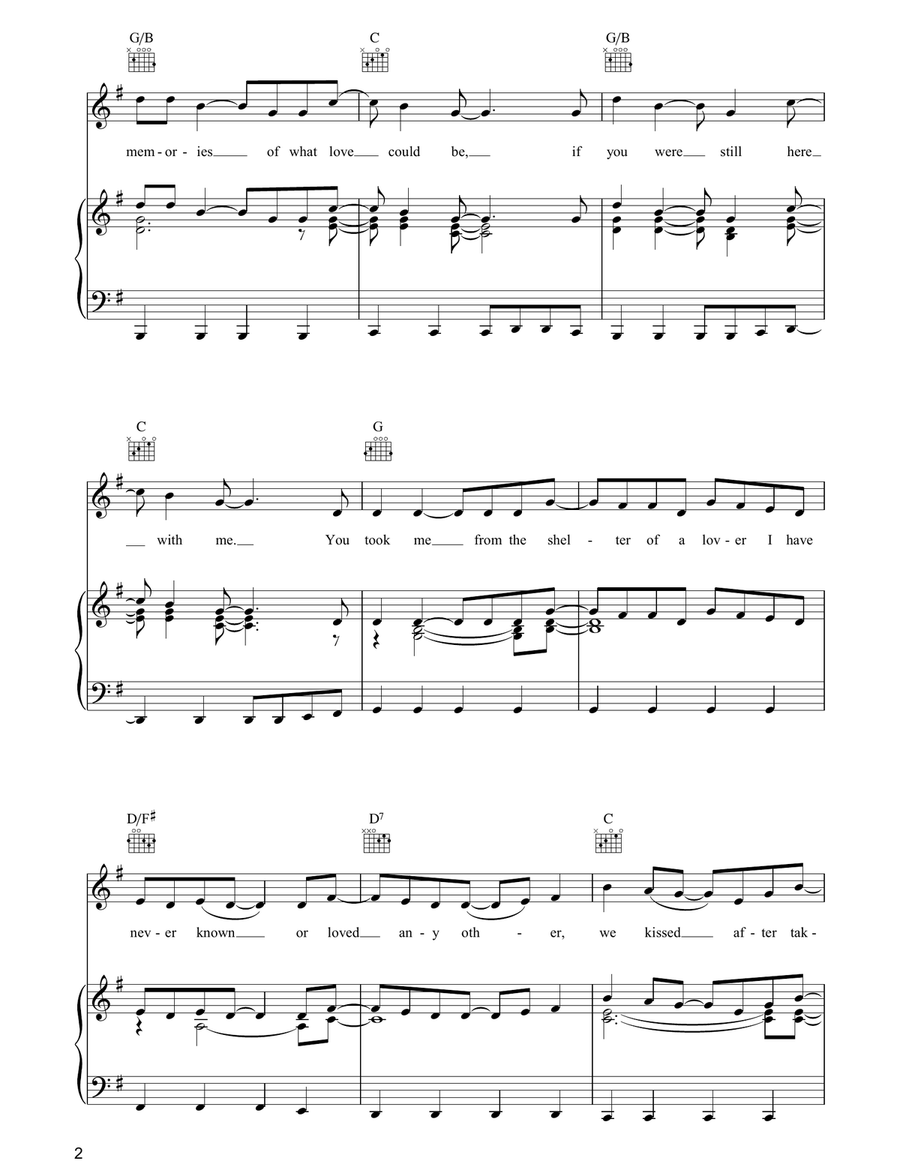Band Of Gold Piano, Vocal, Guitar scores gallery preview page 2
