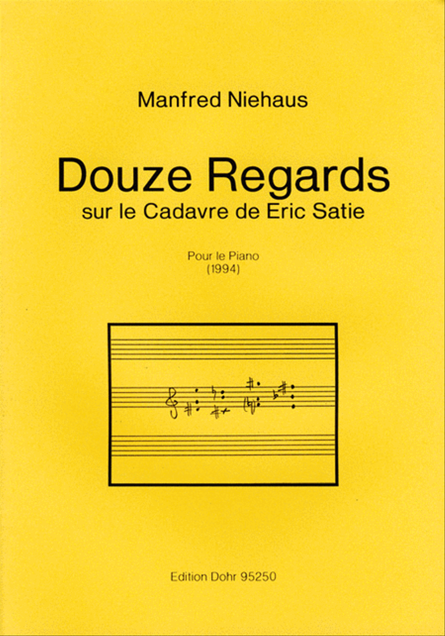Douze Regards sur le Cadavre de Erik Satie pour le piano (1994) Piano Solo scores gallery preview page 1