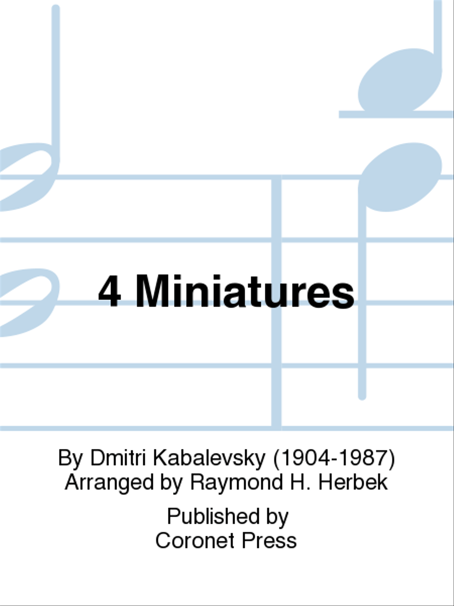 4 Miniatures School and Community scores gallery preview page 1