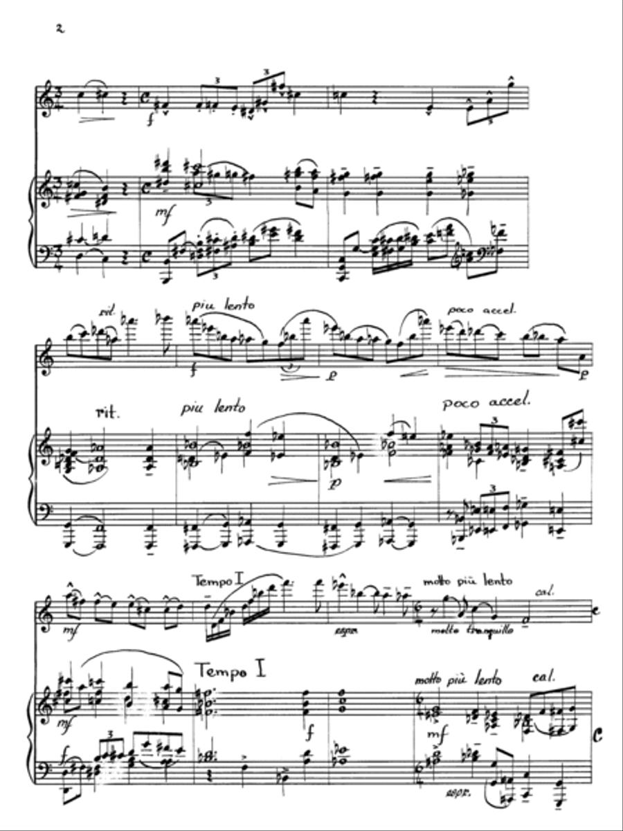 Sonata for Violin and Piano Violin Solo scores gallery preview page 9