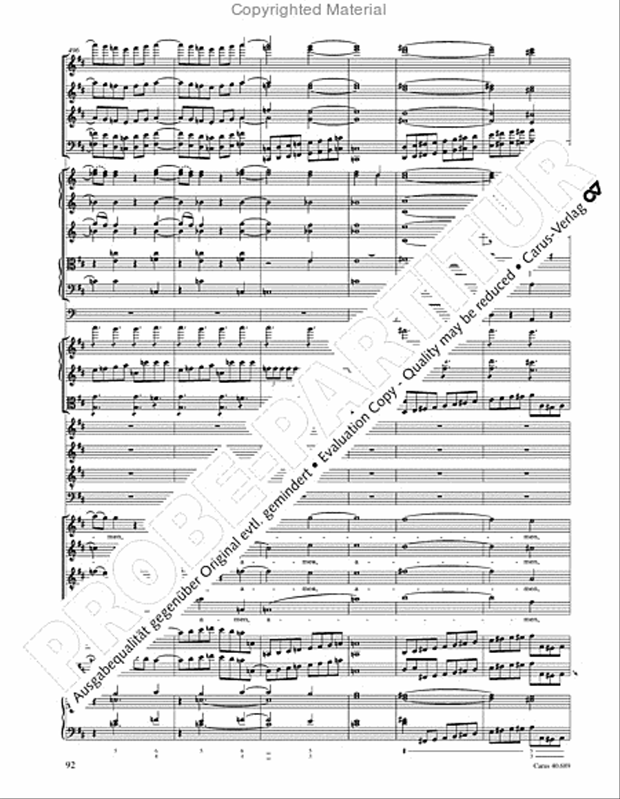 Missa solemnis Missa solemnis 4-Part scores gallery preview page 108