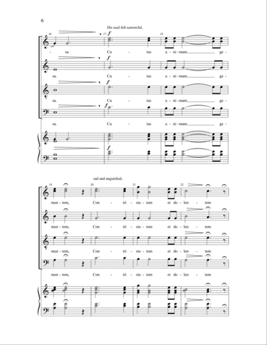 Stabat Mater 4-Part scores gallery preview page 4