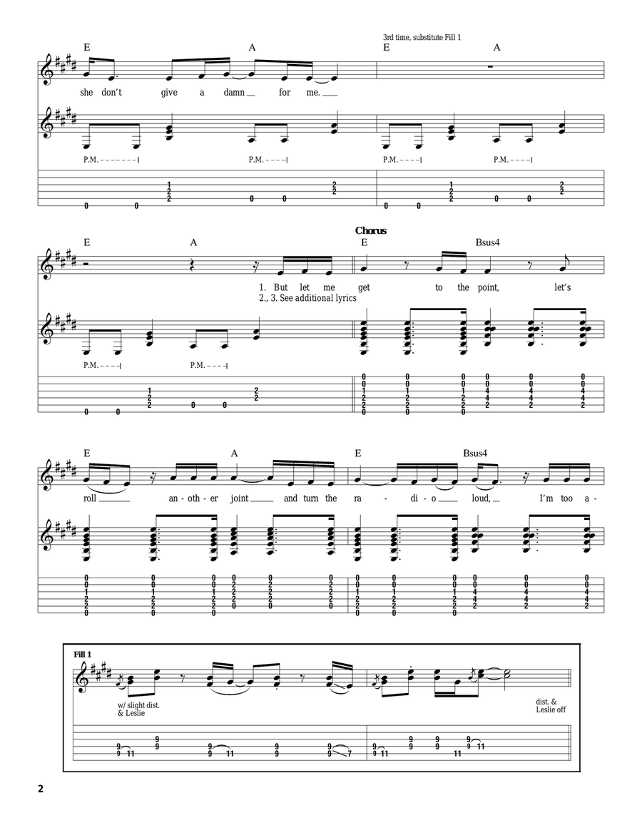 You Don't Know How It Feels Acoustic Guitar scores gallery preview page 2