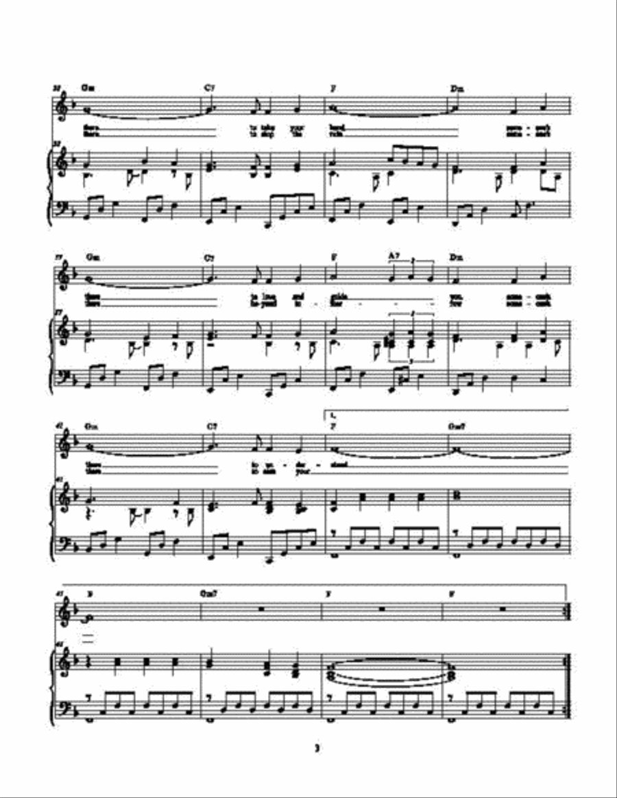 Someone's There (Gospel) Voice scores gallery preview page 4