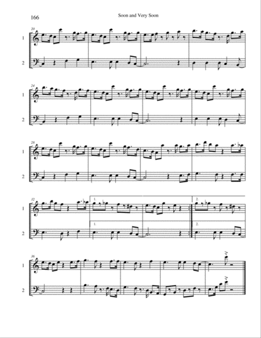 Ten Selected Hymns for the Performing Duet, Vol. 9 - violin and cello String Duet scores gallery preview page 6