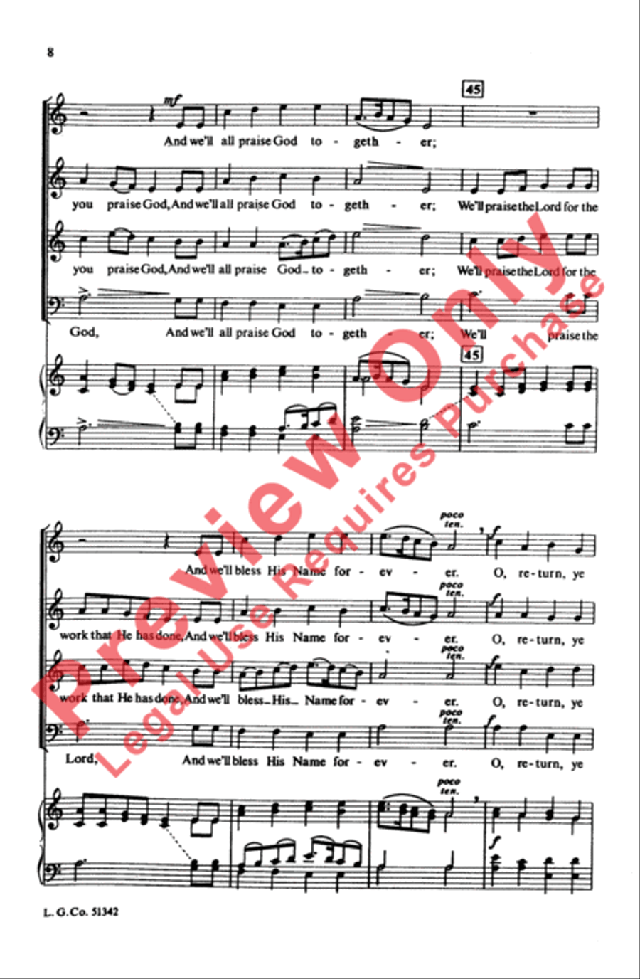 Come and Taste Come and Taste 4-Part scores gallery preview page 7