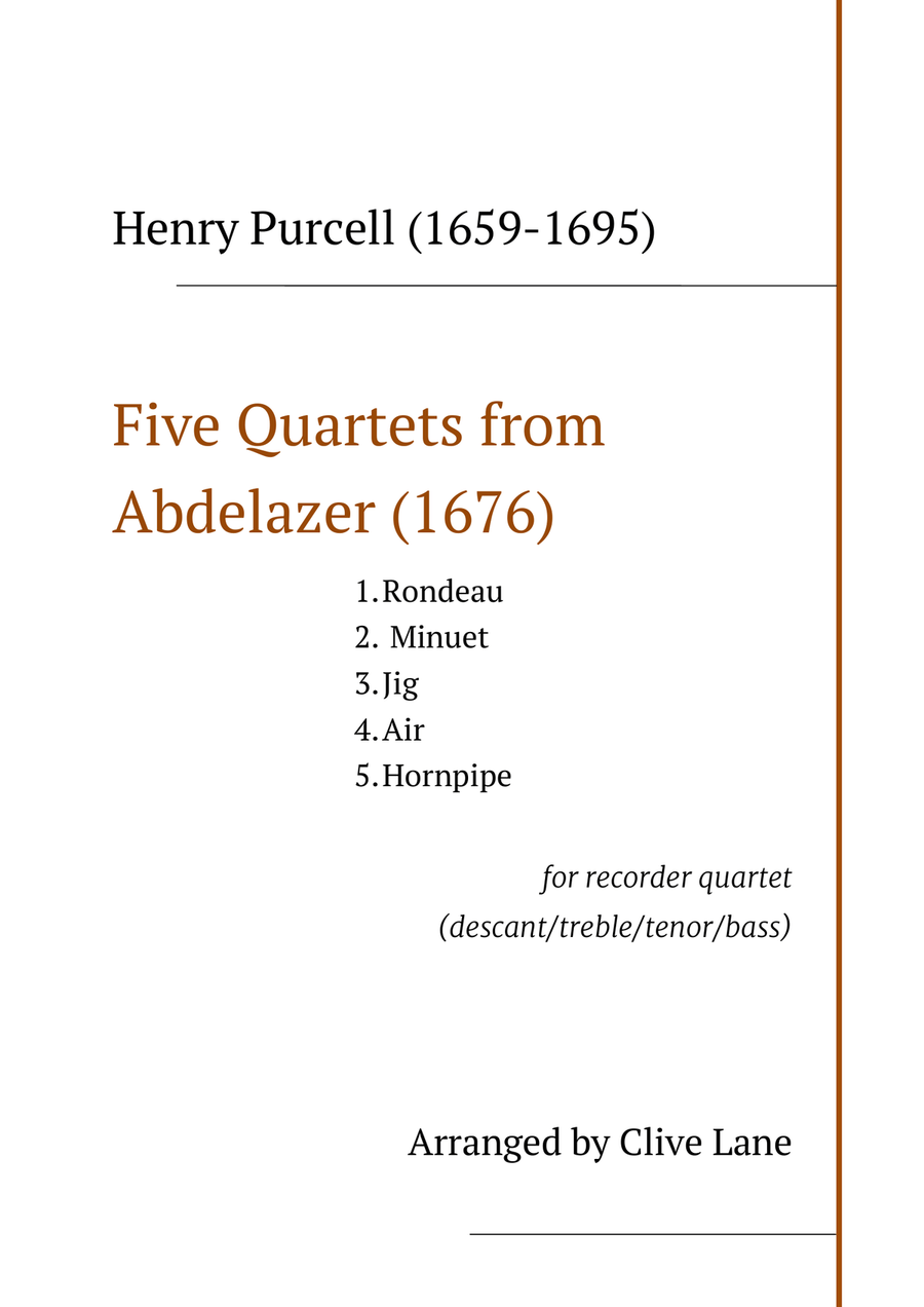 Five Purcell Recorder Quartets