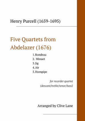 Five Purcell Recorder Quartets