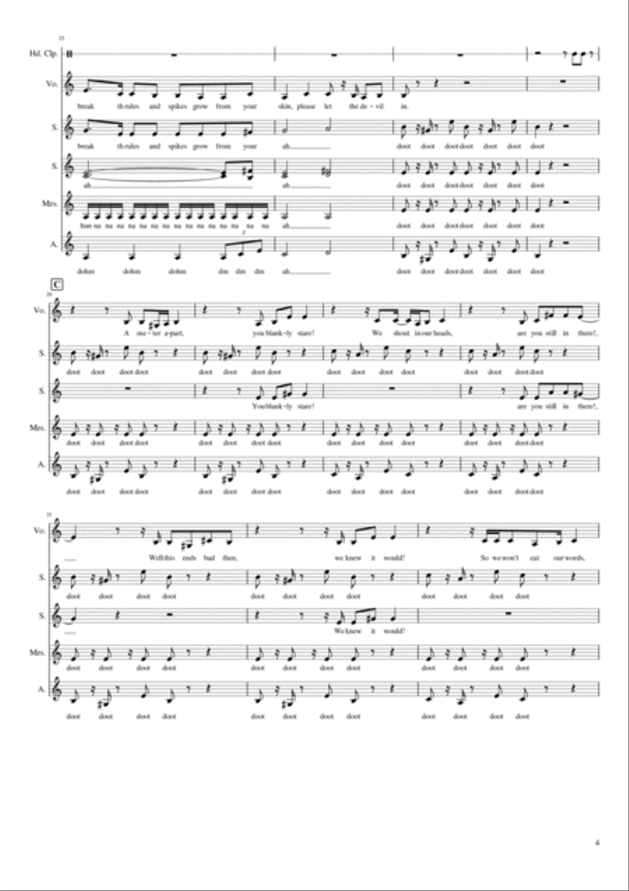 Monster A Cappella scores gallery preview page 4