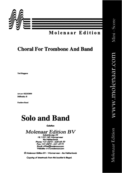 Choral for Trombone and Band