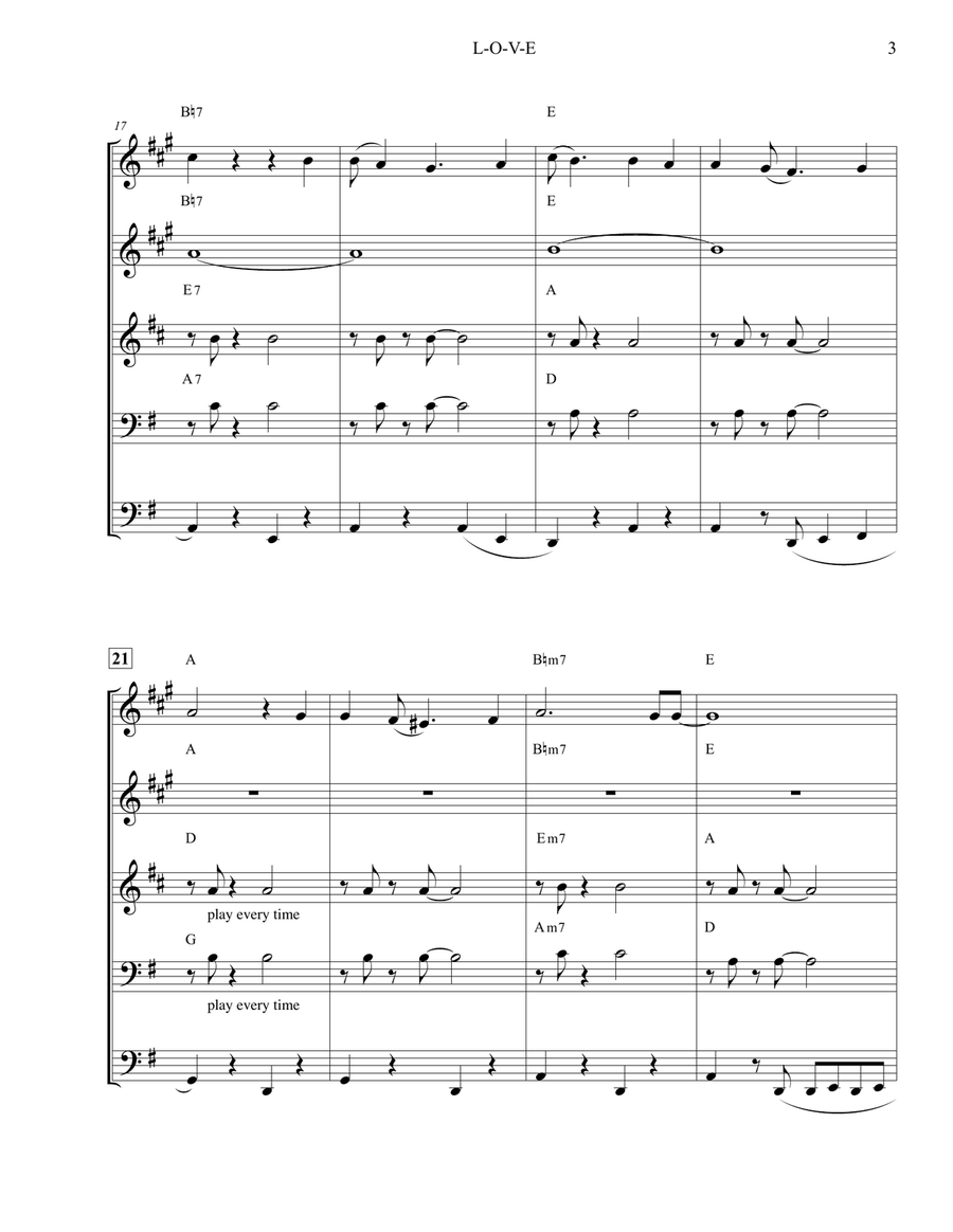 L-O-V-E Brass Ensemble scores gallery preview page 4