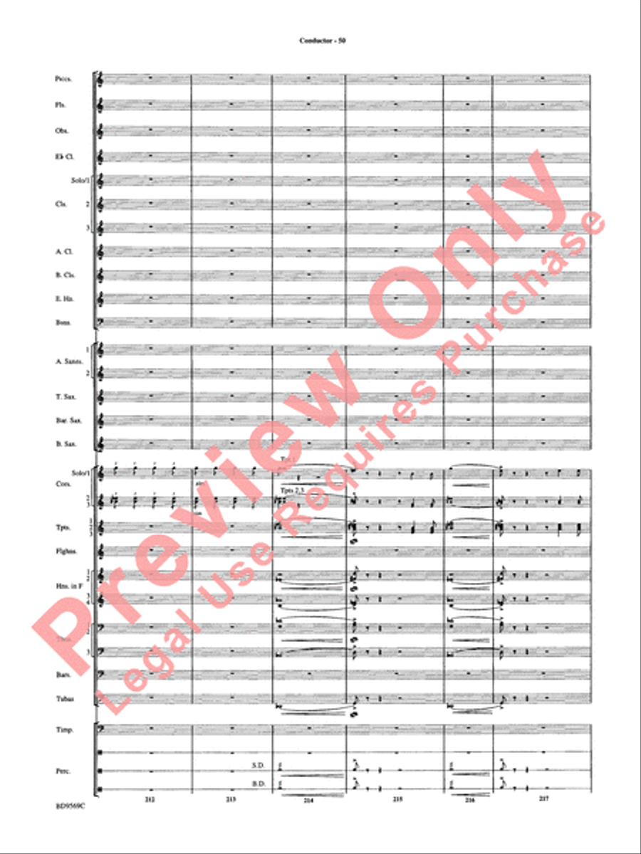 Jericho Concert Band scores gallery preview page 55