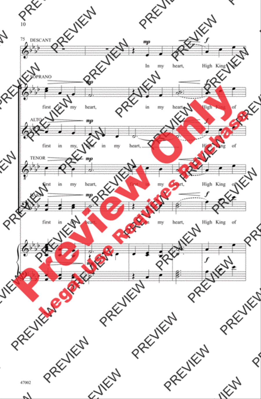 Be Thou My Vision Be Thou My Vision 4-Part scores gallery preview page 10