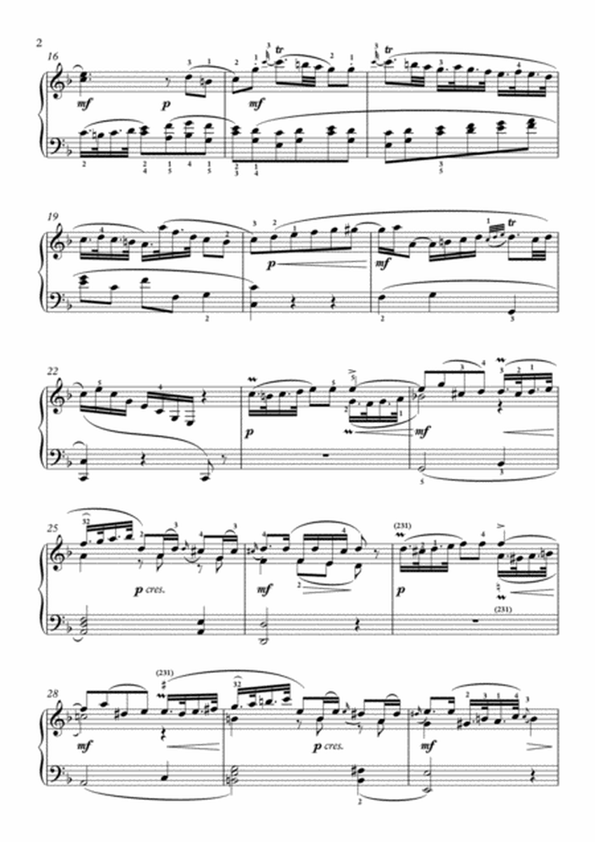 Scarlatti-Sonata in F-Major L.228 K.256(piano) image number null