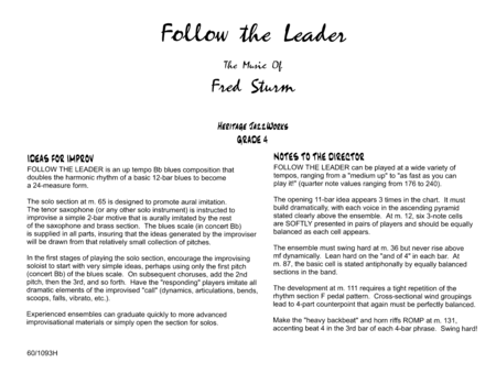 Follow The Leader - Score