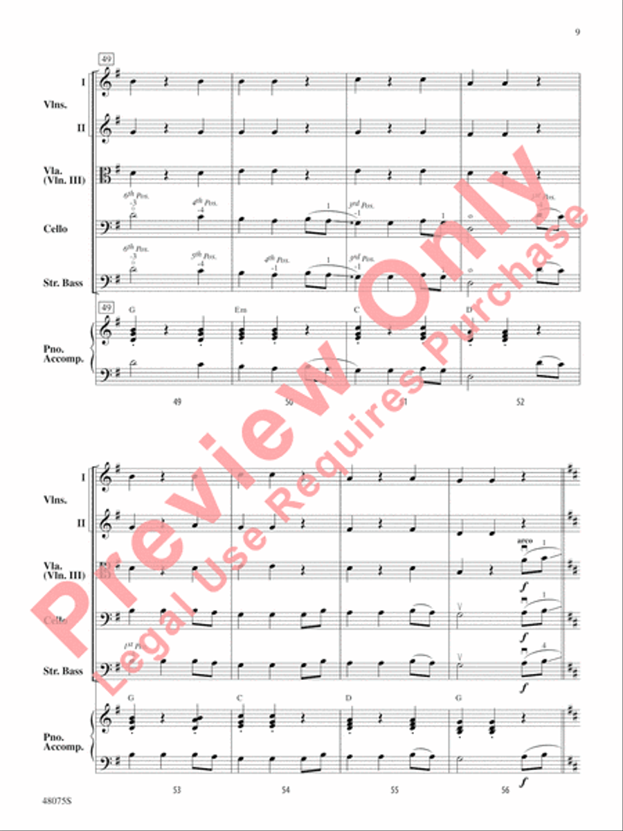 Shifting Sands String Orchestra scores gallery preview page 10