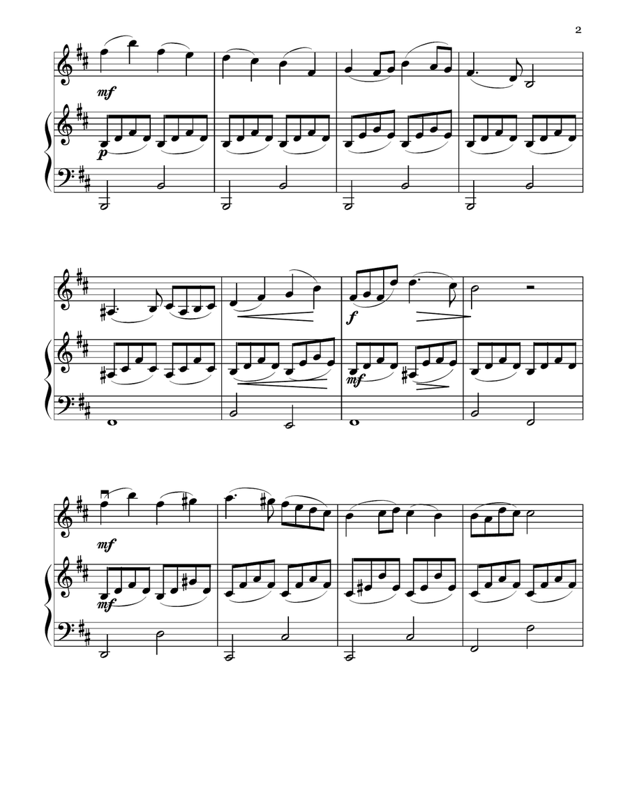 O. Rieding (arr. Anna Arazi) Concerto for Violin and Piano in B Minor Op. 35 FIRST MOVEMENT Violin Solo scores gallery preview page 3